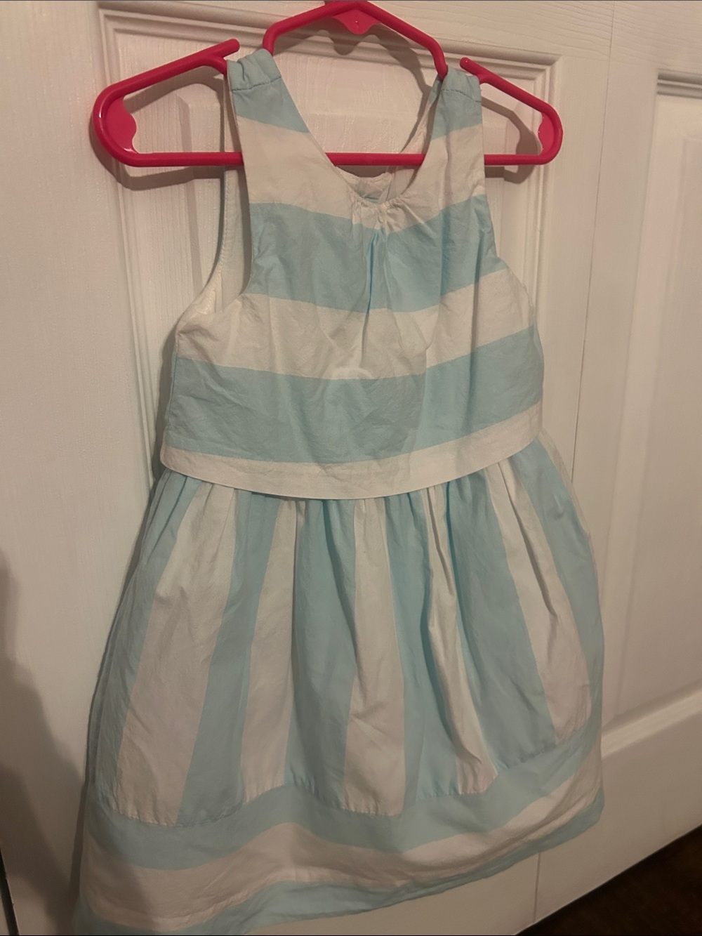 Janie and Jack Light Blue and White Striped Dress